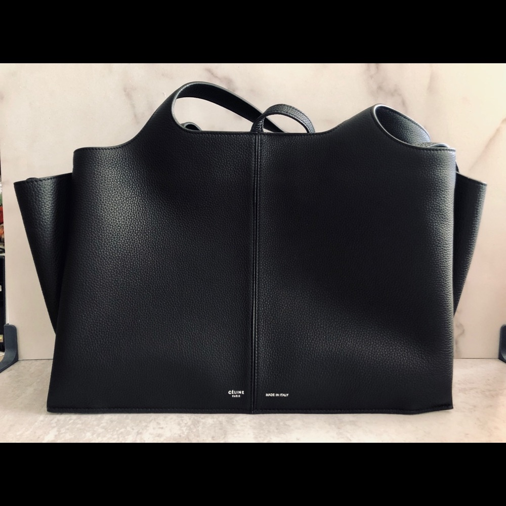 Celine TriFold Grained Calfskin Black Medium [NWT]